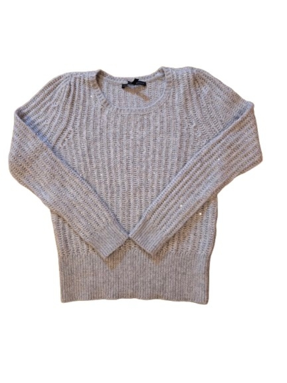 Crystal Embellished Crew Neck Sweater